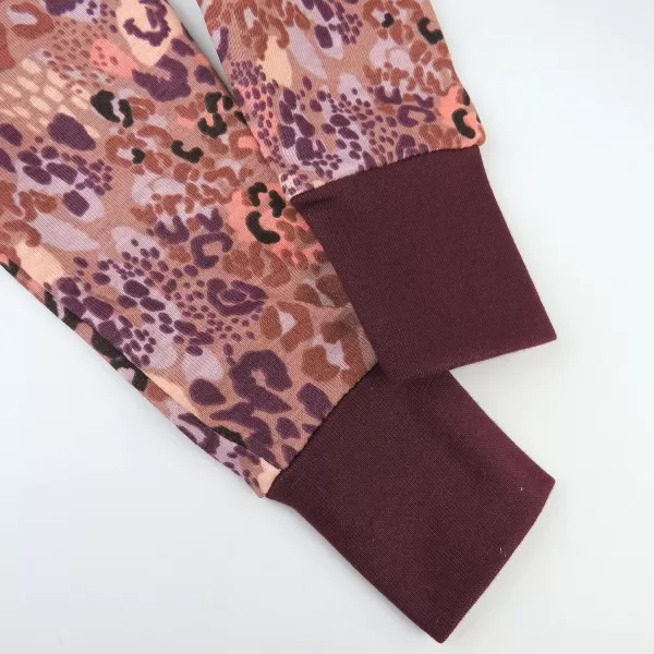 imageHonestBaby Baby Girls 2Piece Pajamas Sleepwear PJs 100 Organic Cotton for Infant Baby and Toddler Girl UnisexDreamy Jaguar