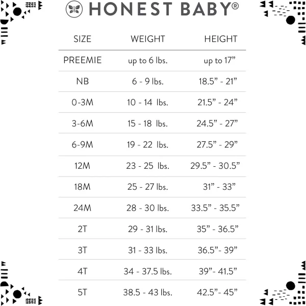 imageHonestBaby Baby Girls 2Piece Pajamas Sleepwear PJs 100 Organic Cotton for Infant Baby and Toddler Girl UnisexFlower Power