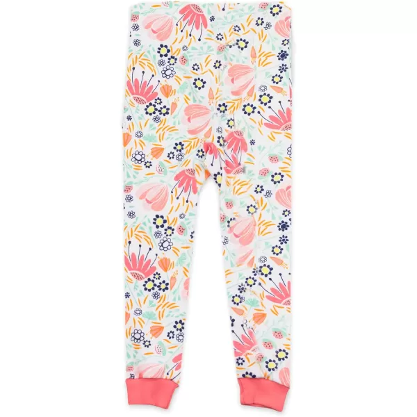 imageHonestBaby Baby Girls 2Piece Pajamas Sleepwear PJs 100 Organic Cotton for Infant Baby and Toddler Girl UnisexFlower Power