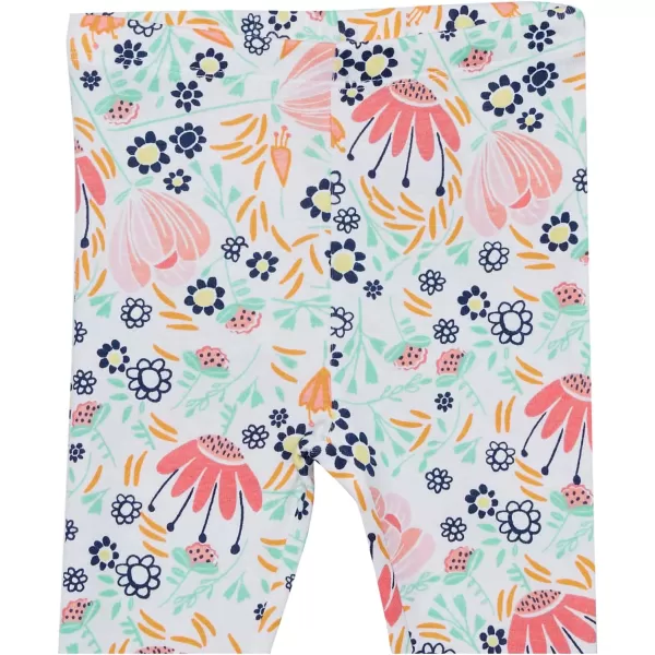 imageHonestBaby Baby Girls 2Piece Pajamas Sleepwear PJs 100 Organic Cotton for Infant Baby and Toddler Girl UnisexFlower Power