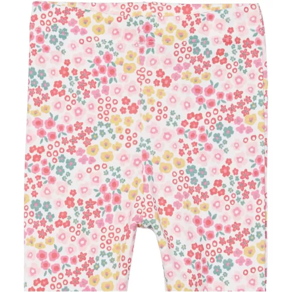 imageHonestBaby Baby Girls 2Piece Pajamas Sleepwear PJs 100 Organic Cotton for Infant Baby and Toddler Girl UnisexMeadow Floral Pink Blush