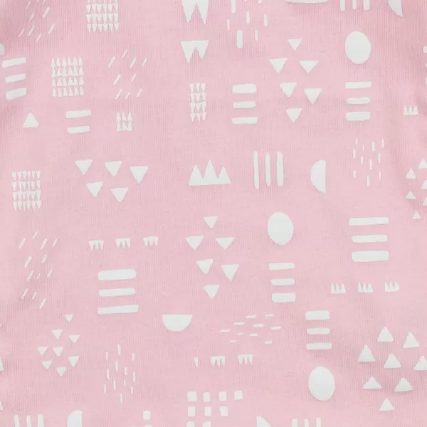 imageHonestBaby Baby Girls 2Piece Pajamas Sleepwear PJs 100 Organic Cotton for Infant Baby and Toddler Girl UnisexPattern Play Pink