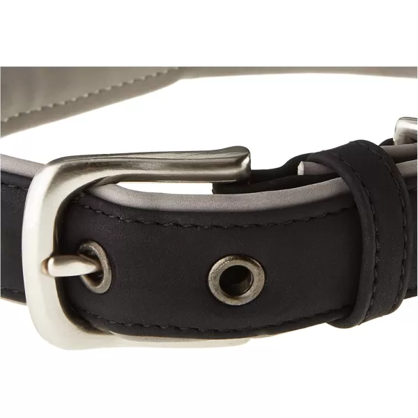 imageHonestBaby Collars and Leash Sets Braided and Vegan Suede for Dogs Organic Cotton for Pets BlackBlack One SizeBlackGray Padded Collar