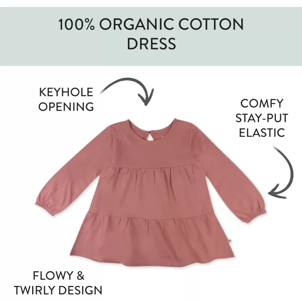 imageHonestBaby Multipack Short Romper Sets and Dresses 100 Organic Cotton for Infant Baby and Toddler Boys Girls UnisexAsh Rose