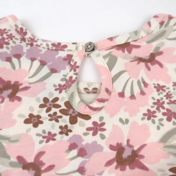 imageHonestBaby Multipack Short Romper Sets and Dresses 100 Organic Cotton for Infant Baby and Toddler Boys Girls UnisexPainted Floral Pink