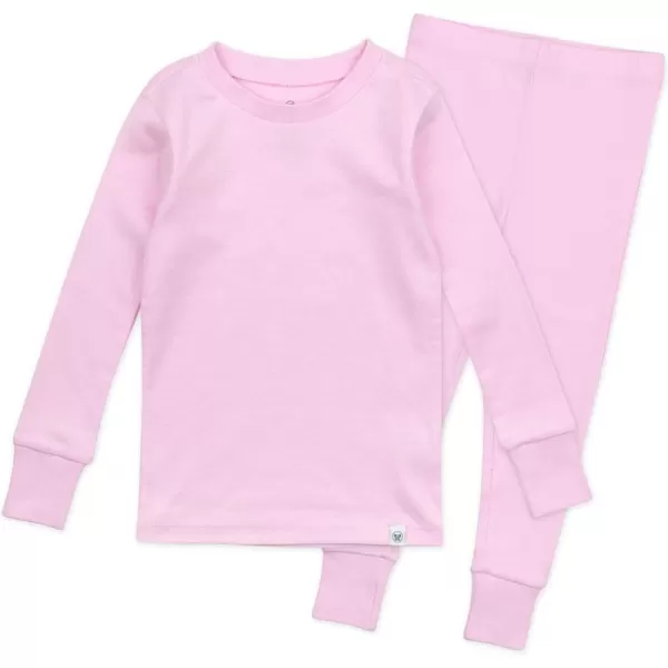 imageHonestBaby Baby Girls 2Piece Pajamas Sleepwear PJs 100 Organic Cotton for Infant Baby and Toddler Girl UnisexLilac