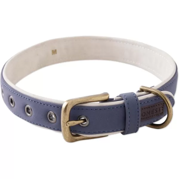 imageHonestBaby Collars and Leash Sets Braided and Vegan Suede for Dogs Organic Cotton for Pets BlackBlack One SizeNavyNatural Padded Collar