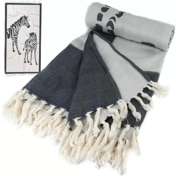 imageHonestBaby Extra Large Throw Beach Towel 100 Organic Cotton for Baby Boys Girls Unisex Khaki Pineapple One SizeBaby Zebra