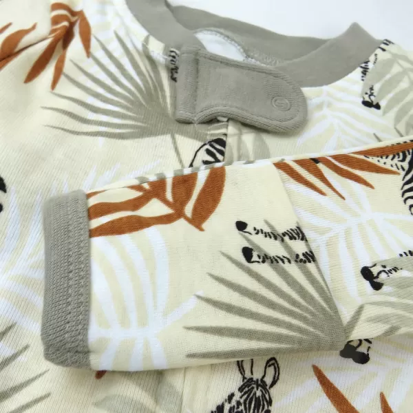 imageHonestBaby Baby Boys 2Pack Sleep and Play Footed Pajamas OnePiece Sleeper Jumpsuit Zipfront Pjs Organic CottonAvocado Leaf