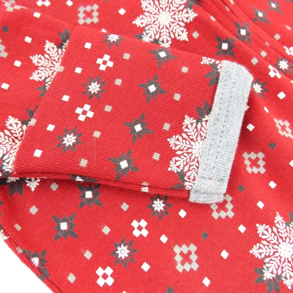 imageHonestBaby Baby Holiday Sleep and Play Footed Holiday Pajamas Onepiece Sleeper Zipfront Organic Cotton PjsFair Isle Holiday