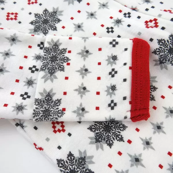 imageHonestBaby Baby Holiday Sleep and Play Footed Holiday Pajamas Onepiece Sleeper Zipfront Organic Cotton PjsFair Isle Holiday Ivory