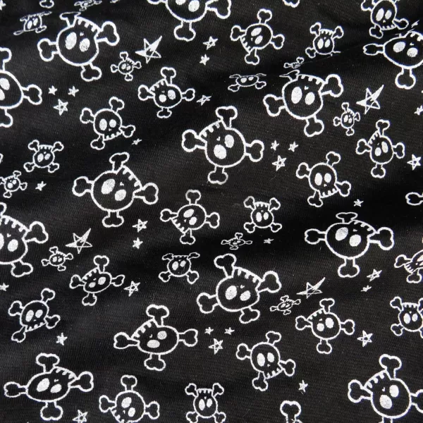 imageHonestBaby Baby Holiday Sleep and Play Footed Holiday Pajamas Onepiece Sleeper Zipfront Organic Cotton PjsTossed SkullsBlack