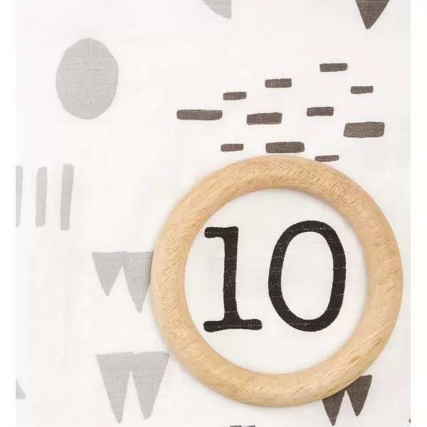 imageHonestBaby Baby Organic Cotton Milestone BlanketPattern Play