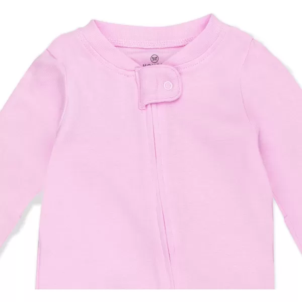 imageHonestBaby Baby Sleep and Play Footed Pajamas Onepiece Sleeper Jumpsuit Zipfront Pjs Organic CottonLilac