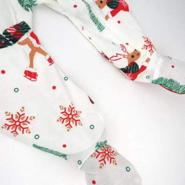 imageHonestBaby Baby Sleep and Play Footed Pajamas Onepiece Sleeper Jumpsuit Zipfront Pjs Organic CottonMoose Skate