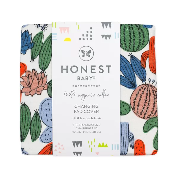 imageHonestBaby Boys Organic Cotton Changing Pad Cover Tossed Skulls One SizeCactus