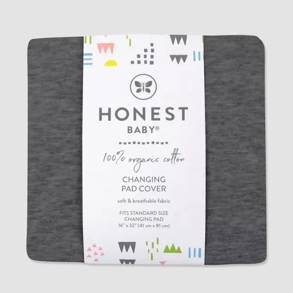 imageHonestBaby Boys Organic Cotton Changing Pad Cover Tossed Skulls One SizeGray Charcoal