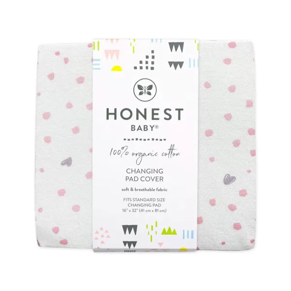 imageHonestBaby Boys Organic Cotton Changing Pad Cover Tossed Skulls One SizeLove dot