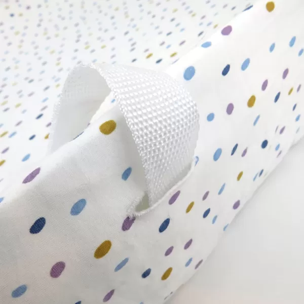 imageHonestBaby Boys Organic Cotton Changing Pad Cover Tossed Skulls One SizeMarker Dot Purple