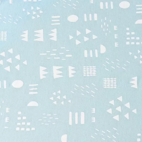 imageHonestBaby Boys Organic Cotton Changing Pad Cover Tossed Skulls One SizePattern Play Light Blue