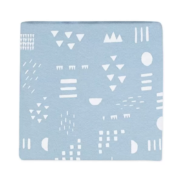 imageHonestBaby Boys Organic Cotton Changing Pad Cover Tossed Skulls One SizePattern Play Light Blue