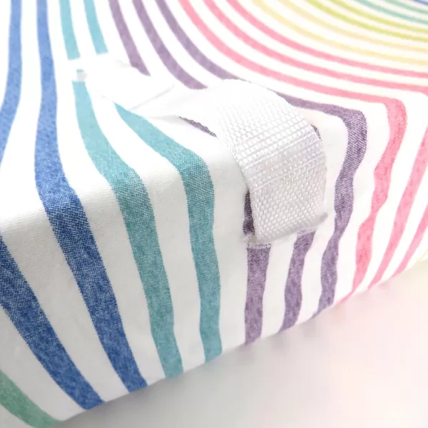 imageHonestBaby Boys Organic Cotton Changing Pad Cover Tossed Skulls One SizeRainbow Stripe