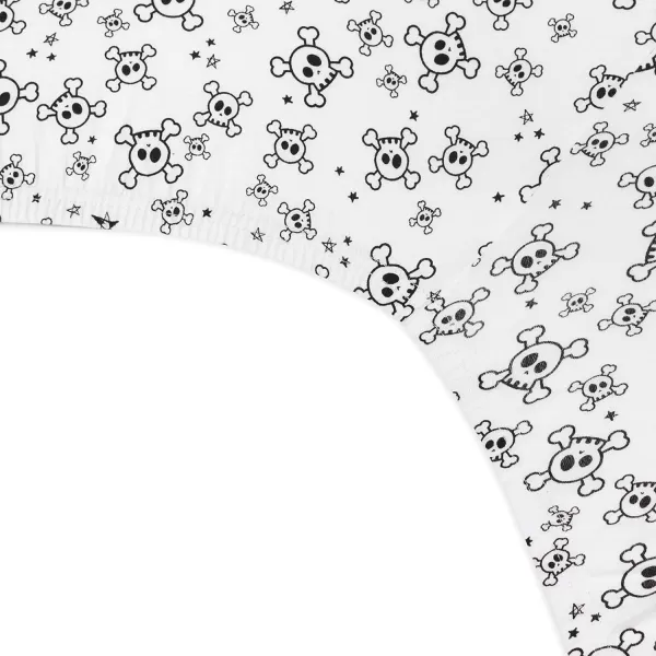 imageHonestBaby Boys Organic Cotton Changing Pad Cover Tossed Skulls One SizeTossed Skulls