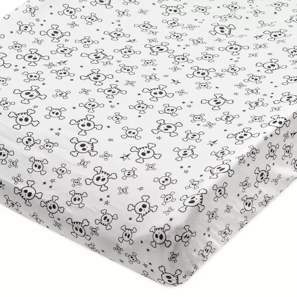 imageHonestBaby Boys Organic Cotton Changing Pad Cover Tossed Skulls One SizeTossed Skulls