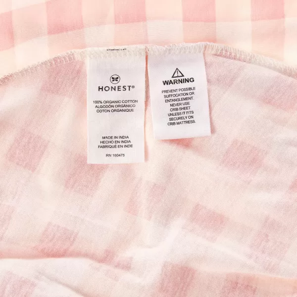 imageHonestBaby Fitted Crib Sheets Fits Standard Mattress Bassinet Mini Prints 100 Organic Cotton Baby Boys Girls Unisex Pink Salt Fitted Crib Sheet One SizePeach Skin Painted Buffalo Check
