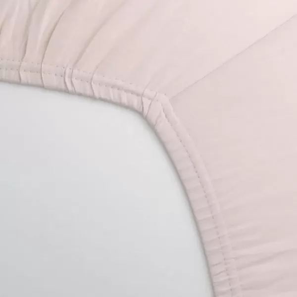 imageHonestBaby Fitted Crib Sheets Fits Standard Mattress Bassinet Mini Prints 100 Organic Cotton Baby Boys Girls Unisex Pink Salt Fitted Crib Sheet One SizePeach Skin Fitted Crib Sheet