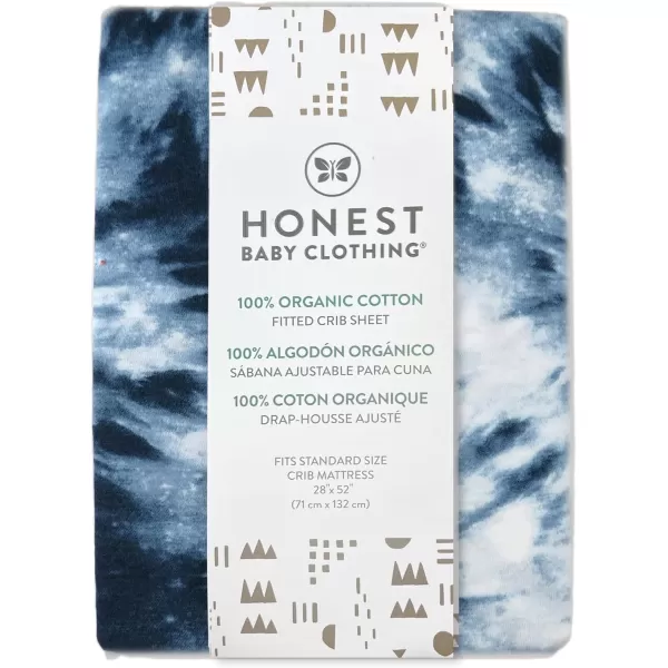 imageHonestBaby Fitted Crib Sheets Fits Standard Mattress Bassinet Mini Prints 100 Organic Cotton Baby Boys Girls Unisex Pink Salt Fitted Crib Sheet One SizeIndigo Go