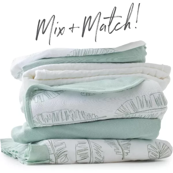 imageHonestBaby Fitted Crib Sheets Fits Standard Mattress Bassinet Mini Prints 100 Organic Cotton Baby Boys Girls Unisex Pink Salt Fitted Crib Sheet One SizeSage Fitted Crib Sheet