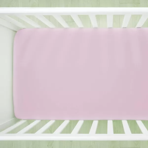imageHonestBaby Fitted Crib Sheets Fits Standard Mattress Bassinet Mini Prints 100 Organic Cotton Baby Boys Girls Unisex Pink Salt Fitted Crib Sheet One SizeLavender Fitted Crib Sheet