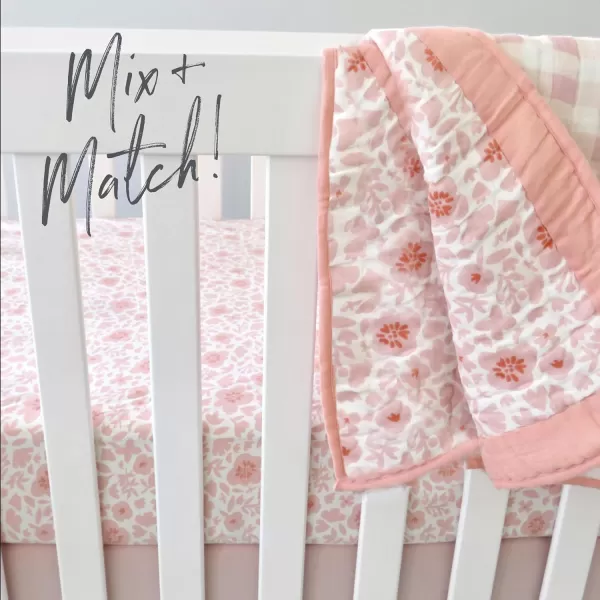 imageHonestBaby Fitted Crib Sheets Fits Standard Mattress Bassinet Mini Prints 100 Organic Cotton Baby Boys Girls Unisex Pink Salt Fitted Crib Sheet One SizePeach Skin Fitted Crib Sheet