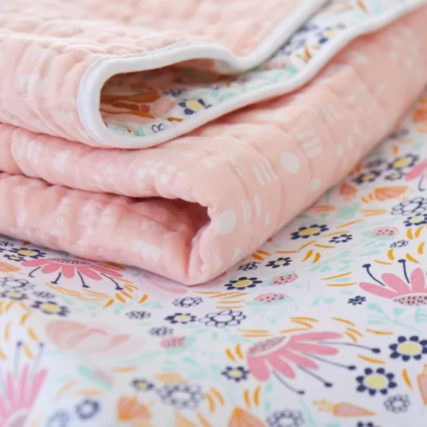 imageHonestBaby Fitted Crib Sheets Fits Standard Mattress Bassinet Mini Prints 100 Organic Cotton Baby Boys Girls Unisex Pink Salt Fitted Crib Sheet One SizePink Salt Fitted Crib Sheet