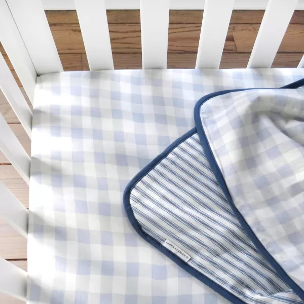 imageHonestBaby Fitted Crib Sheets Fits Standard Mattress Bassinet Mini Prints 100 Organic Cotton Baby Boys Girls Unisex Pink Salt Fitted Crib Sheet One SizeBlue Painted Buffalo Check