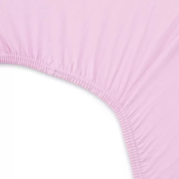 imageHonestBaby Fitted Crib Sheets Fits Standard Mattress Bassinet Mini Prints 100 Organic Cotton Baby Boys Girls Unisex Pink Salt Fitted Crib Sheet One SizeLavender Fitted Crib Sheet