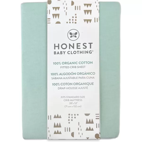 imageHonestBaby Fitted Crib Sheets Fits Standard Mattress Bassinet Mini Prints 100 Organic Cotton Baby Boys Girls Unisex Pink Salt Fitted Crib Sheet One SizeSage Fitted Crib Sheet
