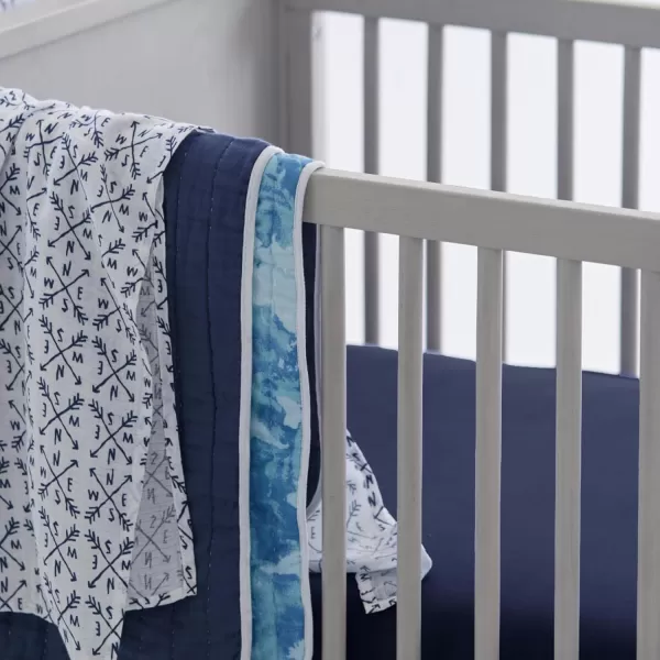 imageHonestBaby Fitted Crib Sheets Fits Standard Mattress Bassinet Mini Prints 100 Organic Cotton Baby Boys Girls Unisex Pink Salt Fitted Crib Sheet One SizeDark Navy Fitted Crib Sheet