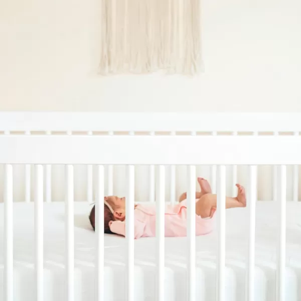 imageHonestBaby Fitted Crib Sheets Fits Standard Mattress Bassinet Mini Prints 100 Organic Cotton Baby Boys Girls Unisex Pink Salt Fitted Crib Sheet One SizeBright White Fitted Crib Sheet