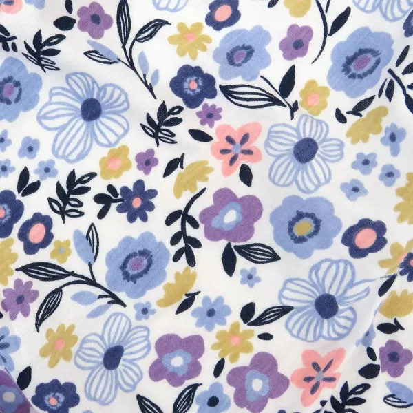 imageHonestBaby Fitted Crib Sheets Fits Standard Mattress Bassinet Mini Prints 100 Organic Cotton Baby Boys Girls and Unisex LEGACY Pattern Play Light Blue One SizeFall Floral Purple