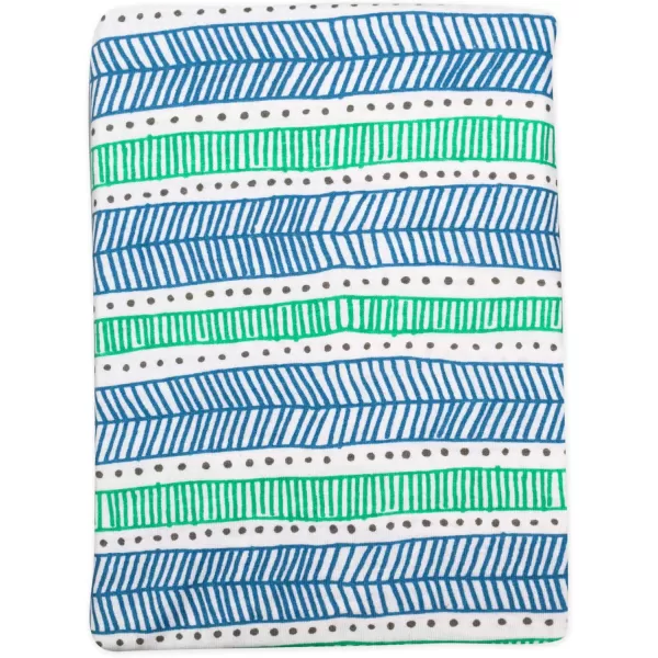 imageHonestBaby Fitted Crib Sheets Fits Standard Mattress Bassinet Mini Prints 100 Organic Cotton Baby Boys Girls and Unisex LEGACY Pattern Play Light Blue One SizeDots  Dashes