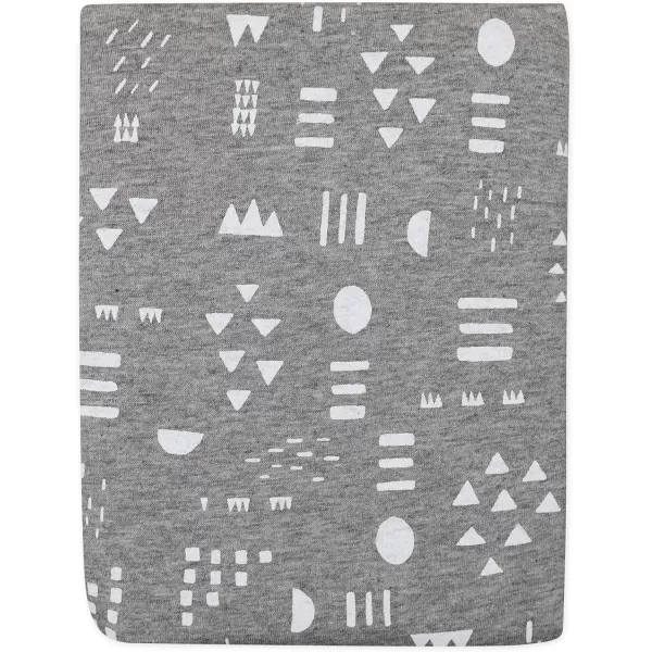 imageHonestBaby Fitted Crib Sheets Fits Standard Mattress Bassinet Mini Prints 100 Organic Cotton Baby Boys Girls and Unisex LEGACY Pattern Play Light Blue One SizePattern Play Gray Heather
