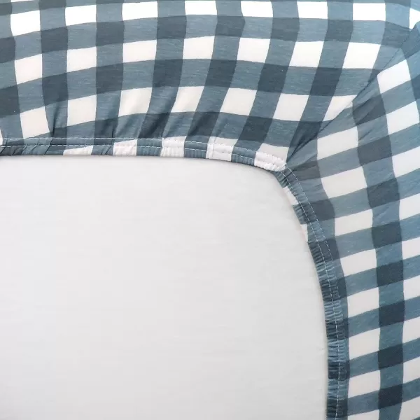 imageHonestBaby Fitted Crib Sheets Fits Standard Mattress Bassinet Mini Prints 100 Organic Cotton Baby Boys Girls and Unisex LEGACY Pattern Play Light Blue One SizePainted Buffalo Check Charcoal