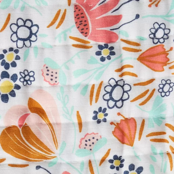 imageHonestBaby Quilted Baby Blankets Reversible Organic Cotton for Infant Boys Girls Unisex Pattern PlayGray One Size1pack Flower Power Hand Quilted Blanket