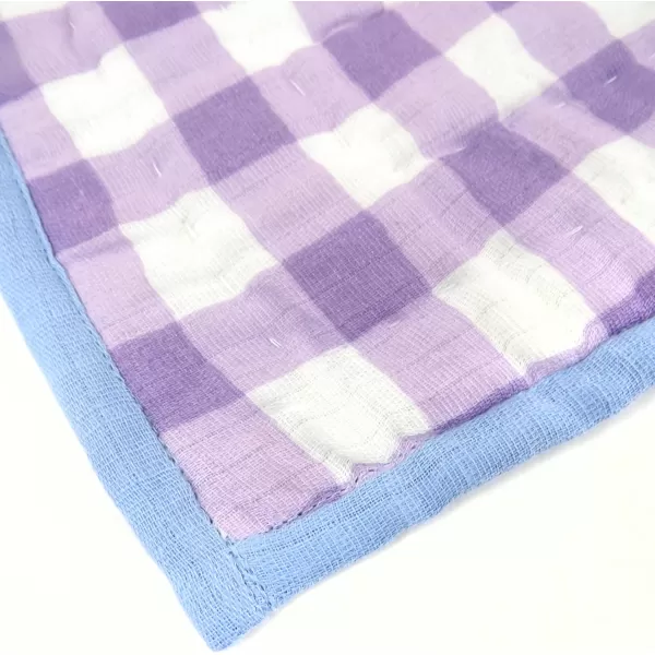 imageHonestBaby Quilted Baby Blankets Reversible Organic Cotton for Infant Boys Girls and Unisex LEGACY Fair Isle Gray One SizeFall Purple Floral