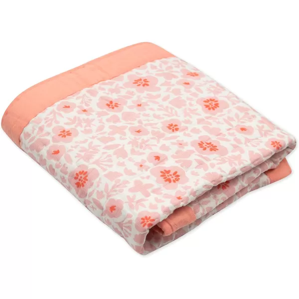 imageHonestBaby Quilted Baby Blankets Reversible Organic Cotton for Infant Boys Girls and Unisex LEGACY Fair Isle Gray One SizePeach Skin Papercut Floral