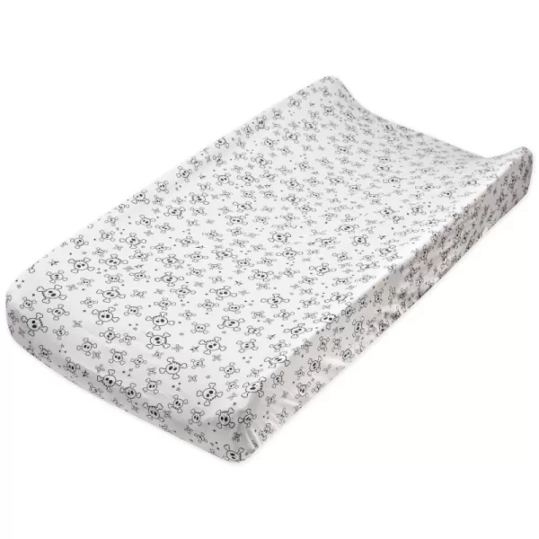imageHonestBaby Boys Organic Cotton Changing Pad Cover Tossed Skulls One SizeTossed Skulls