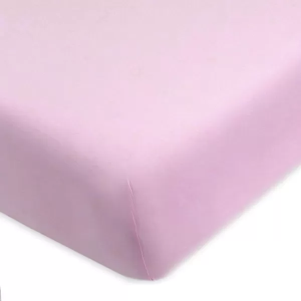 imageHonestBaby Fitted Crib Sheets Fits Standard Mattress Bassinet Mini Prints 100 Organic Cotton Baby Boys Girls Unisex Pink Salt Fitted Crib Sheet One SizeLavender Fitted Crib Sheet