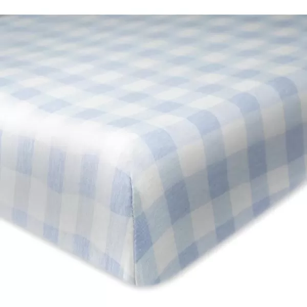 imageHonestBaby Fitted Crib Sheets Fits Standard Mattress Bassinet Mini Prints 100 Organic Cotton Baby Boys Girls Unisex Pink Salt Fitted Crib Sheet One SizeBlue Painted Buffalo Check
